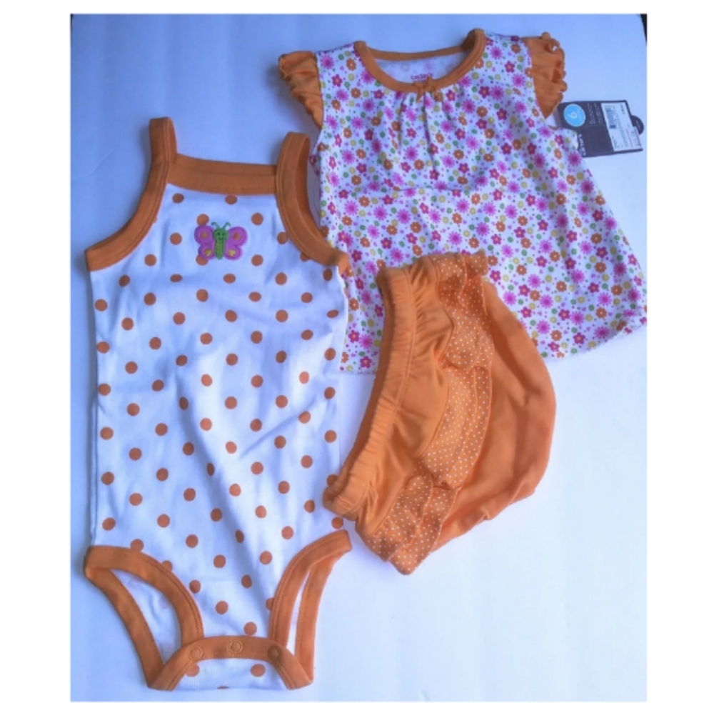 Carter's Girls 3 Piece set 6 Mo NWT